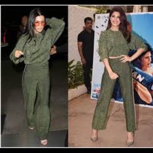 H&M Green Disco Glitter Pants